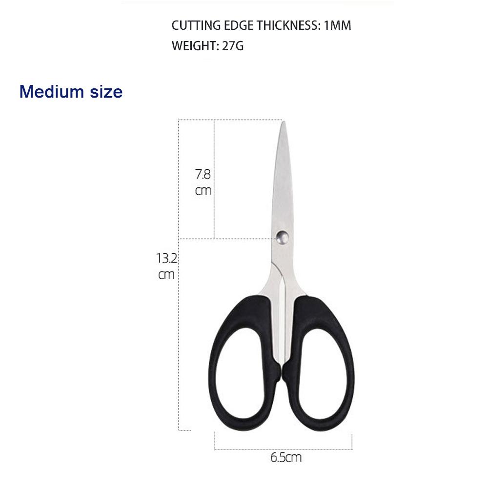 Stainless Steel Student Scissors Office Stationery Scissors Scratch-proof Children Make Small Scissors