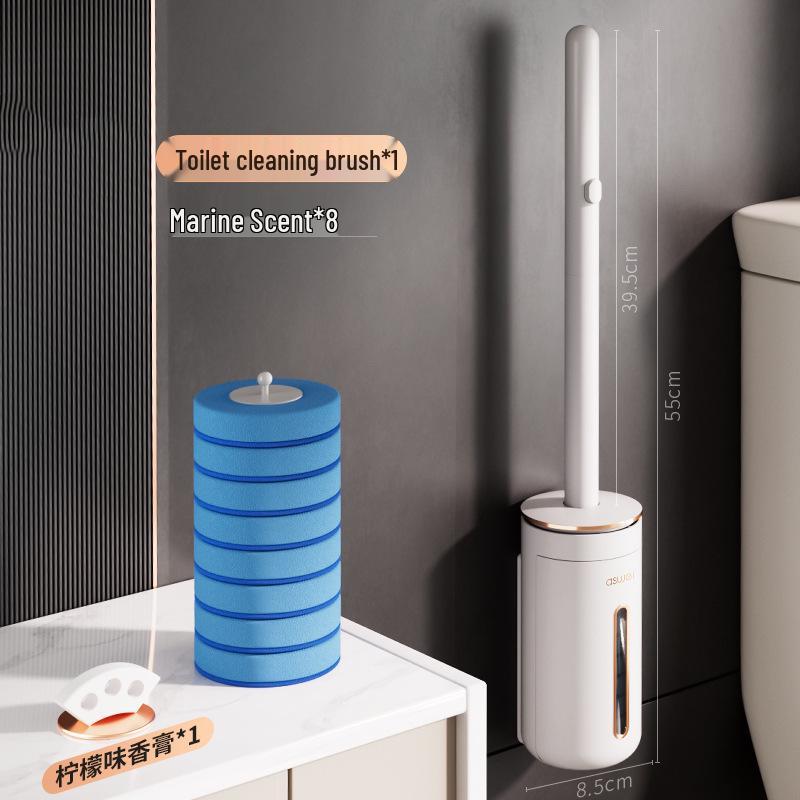 Wall-Mounted Toilet Brush with Disposable Head – 2023 No Dead Corner Cleaning Tool