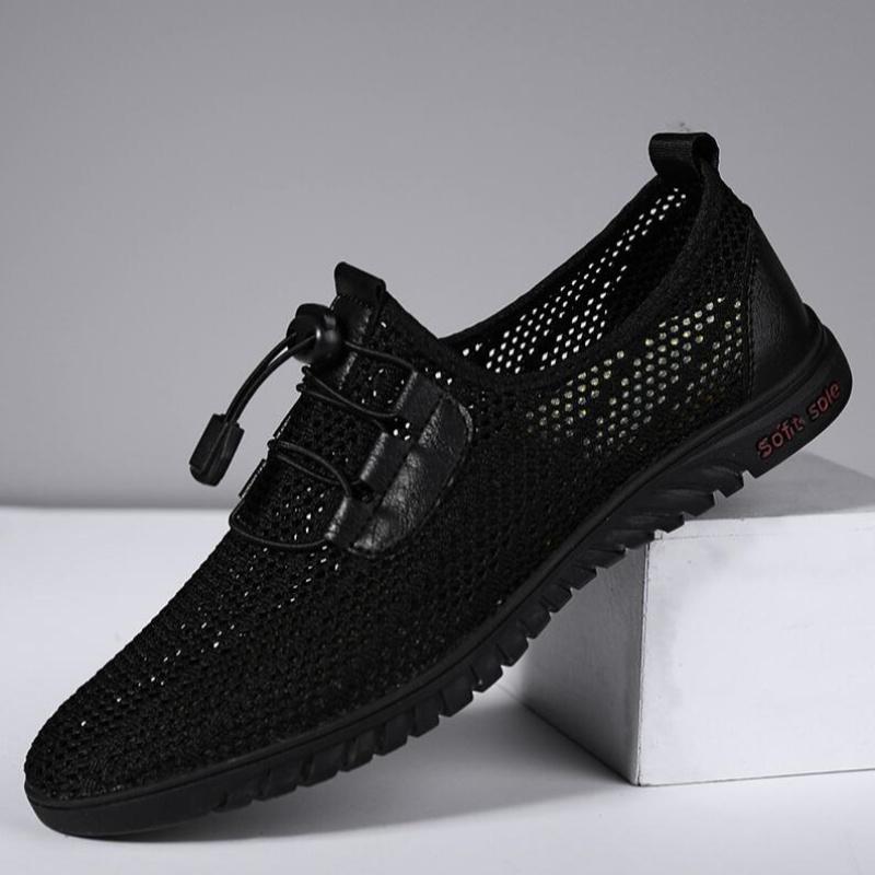 Summer Breathable Casual Men Shoes Business Mesh Dress Shoes Men Sneakers Soft Flats Hot Sale Summer Casual Shoes Moccasins