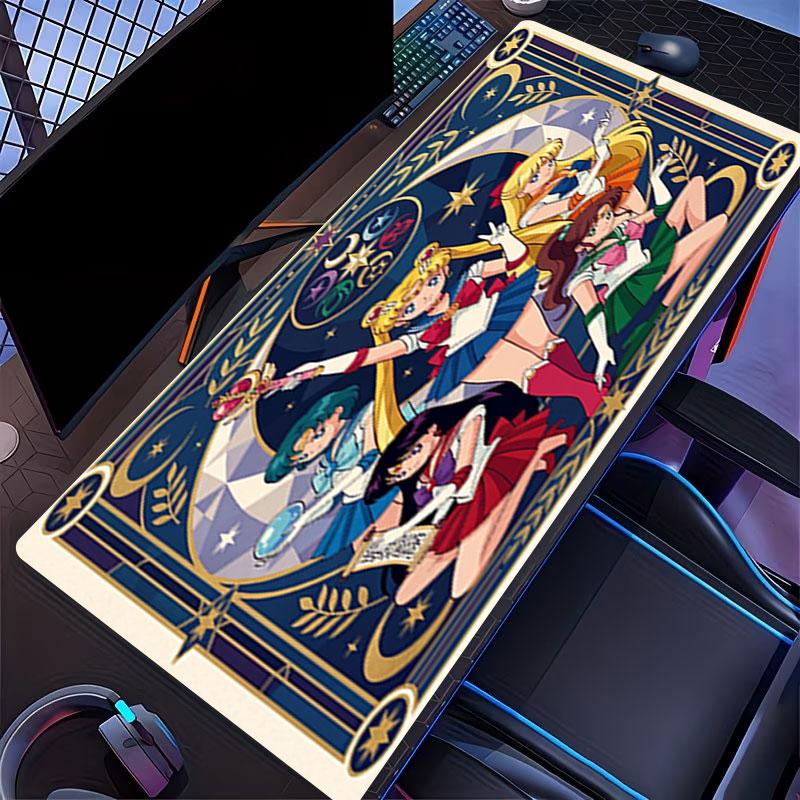 Podkładka pod mysz z nadrukiem Sailor Moon, do klawiatury, laptopa, PC, do biura, domu, Dekoracja biurka, Idealny prezent urodzinowy dla graczy