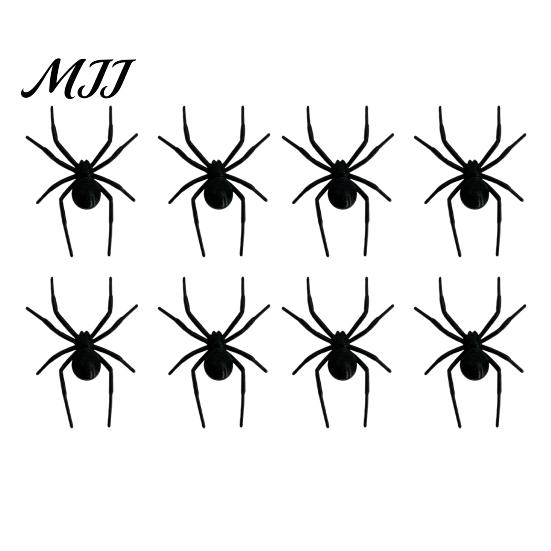 Realistic Halloween Spider Decor 1/4/8Pcs 3D Refrigerator Magnet for Halloween, Scary Fake Magnetic Decoration, Prank Props, Party Favors Metal