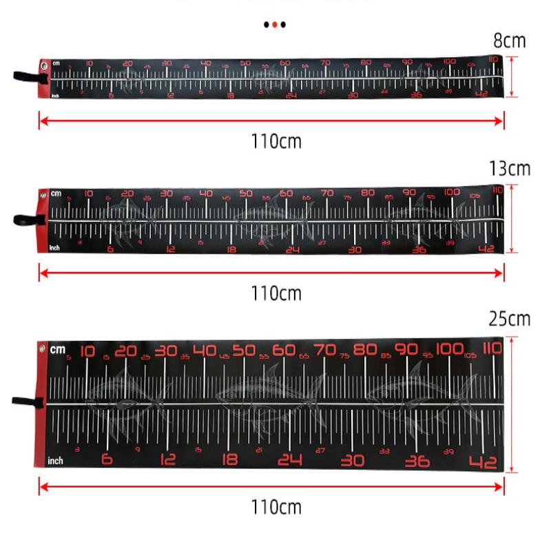 Waterproof Fish Measure Ruler Foldable Anti-Curl Pvc Fishing Measuring Tape Fishing Accessories Tackle Tool