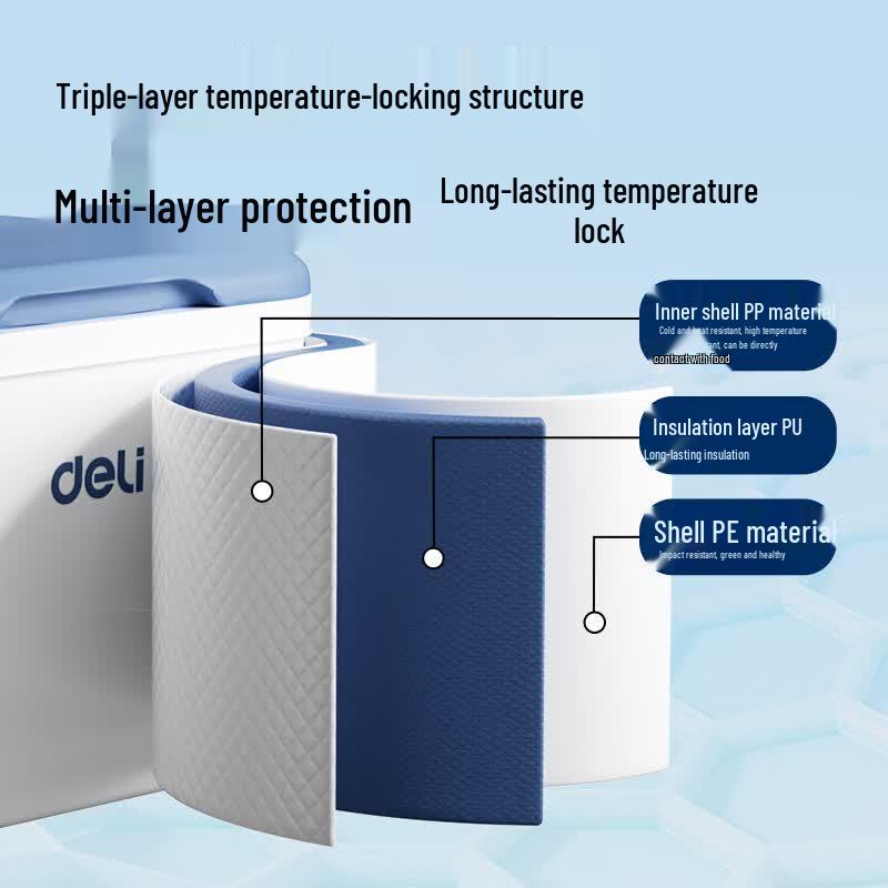 Deli Hán Shuāng 24L Outdoor Cooler Box