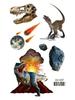 Dinosaurier Tyrannosaurus Rex Wasserdichte Tattoo-Aufkleber für Kinder - Langlebige Gesichts- & Arm-Abziehbilder
