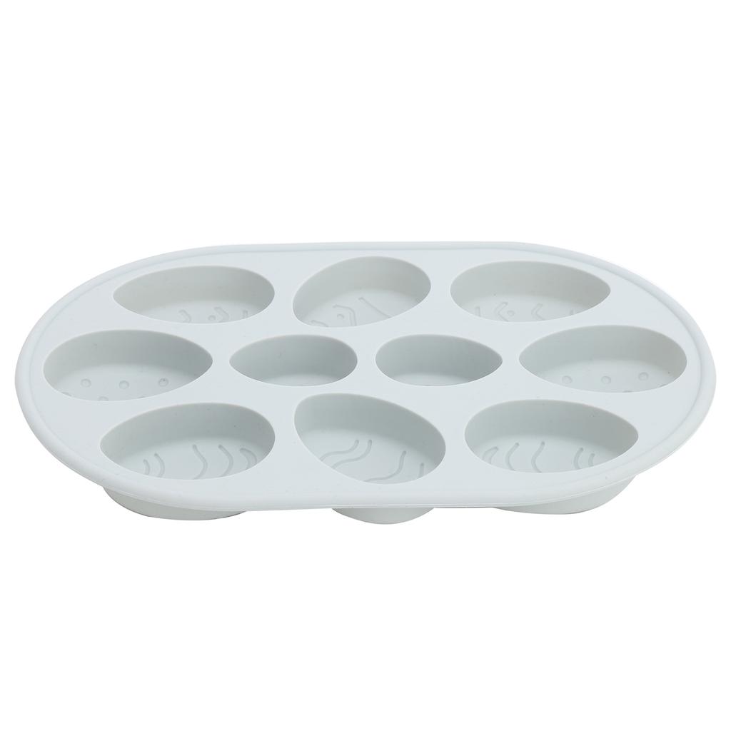 Multi Functional Easter Egg Shaped Cake Mold Silicone Chocolate Baking Mold Accessory(Blue Grey )