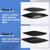 Car Headlight Eyebrows Eyelids Carbon Fiber Stickers Trim Cover Headlight Lid For FIAT BRAVO 2007+-M53K