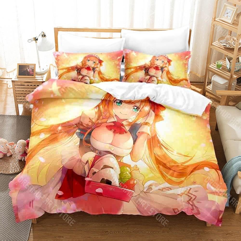 3D Printed Princess Connect! ReDive Bedding Set for Boys Girls Duvet Cover Pillowcase Twin Queen King Full Single Double Sizes