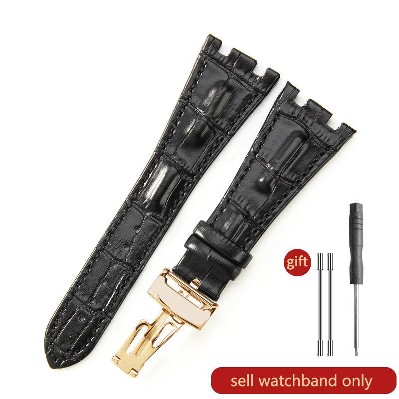 Cinturino Orologio in Pelle di Mucca Primo Strato per AP Aibi 15703 26471 26474 Serie Royal Oak Offshore 28mm Accessori Orologio per Uomo CinturinoMN