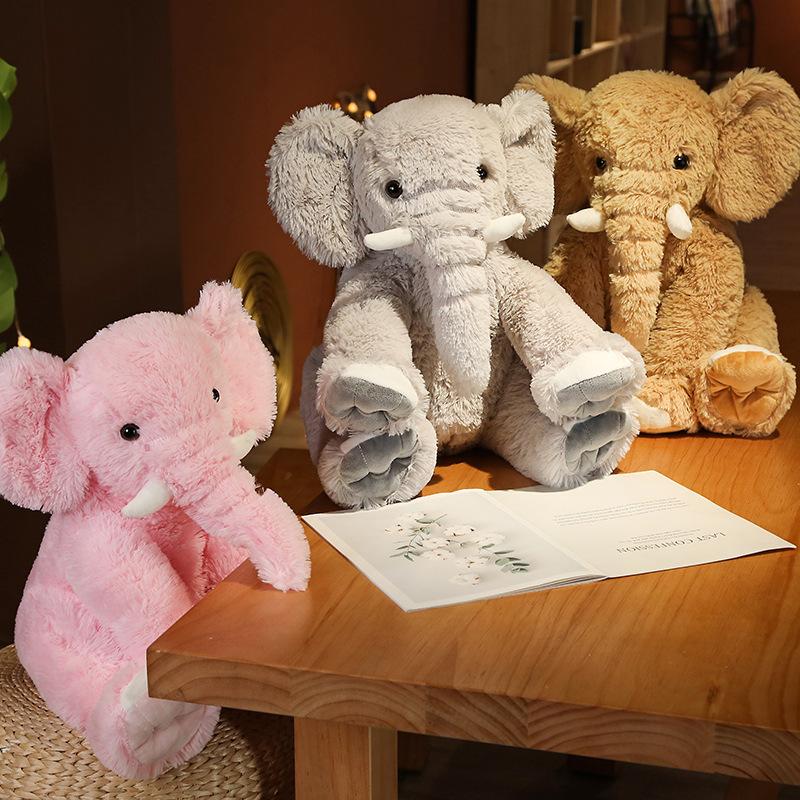 Cartoon Elefant Puppe Baby Elefant Beruhigendes Plüschtier Kissen Schlafpuppe Jungen und Mädchen Geschenke Heiß