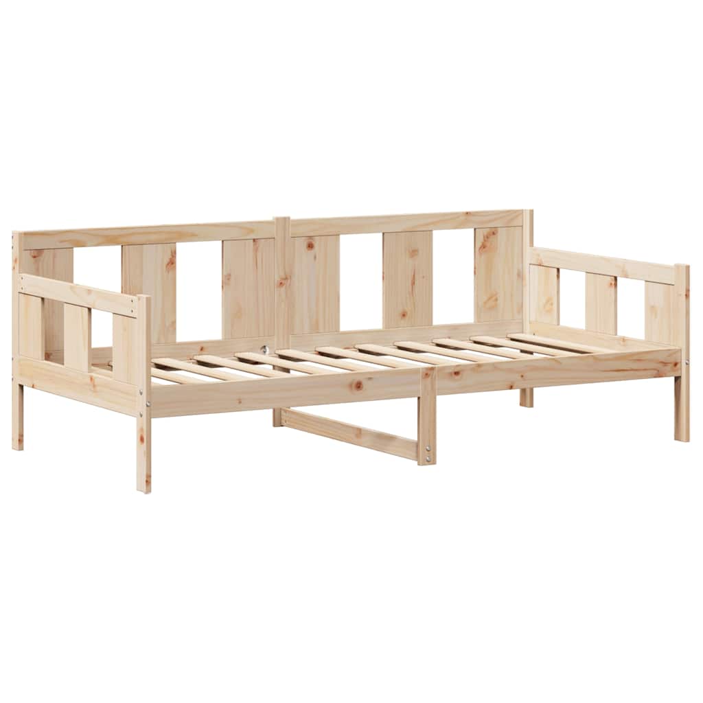 Daybed with Canopy 80 X 200 Cm Solid Pine Wood