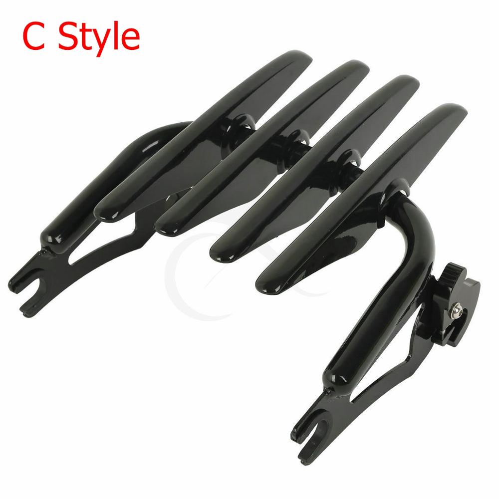 Abnehmbarer Sissy Bar Gepäckträger Docking Kit für Motorrad für Harley Touring Road King Road Glide Street Glide 2014-2024