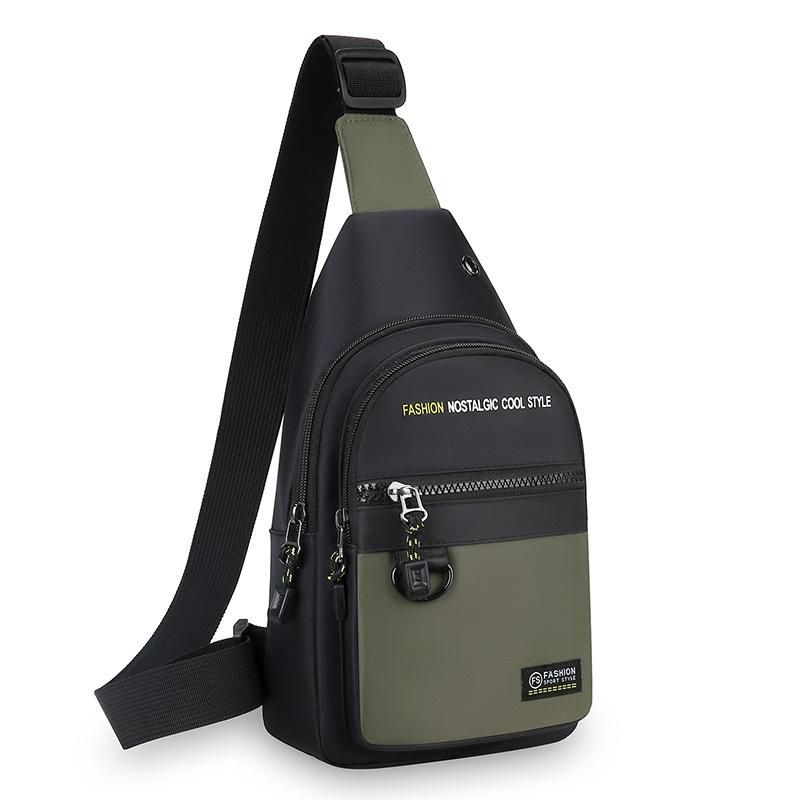 

Нагрудная сумка унисекс, простая сумка для хранения, легкий дорожный маленький рюкзак, сумка через плечо, модные повседневные сумки на одно плечо армия зеленый