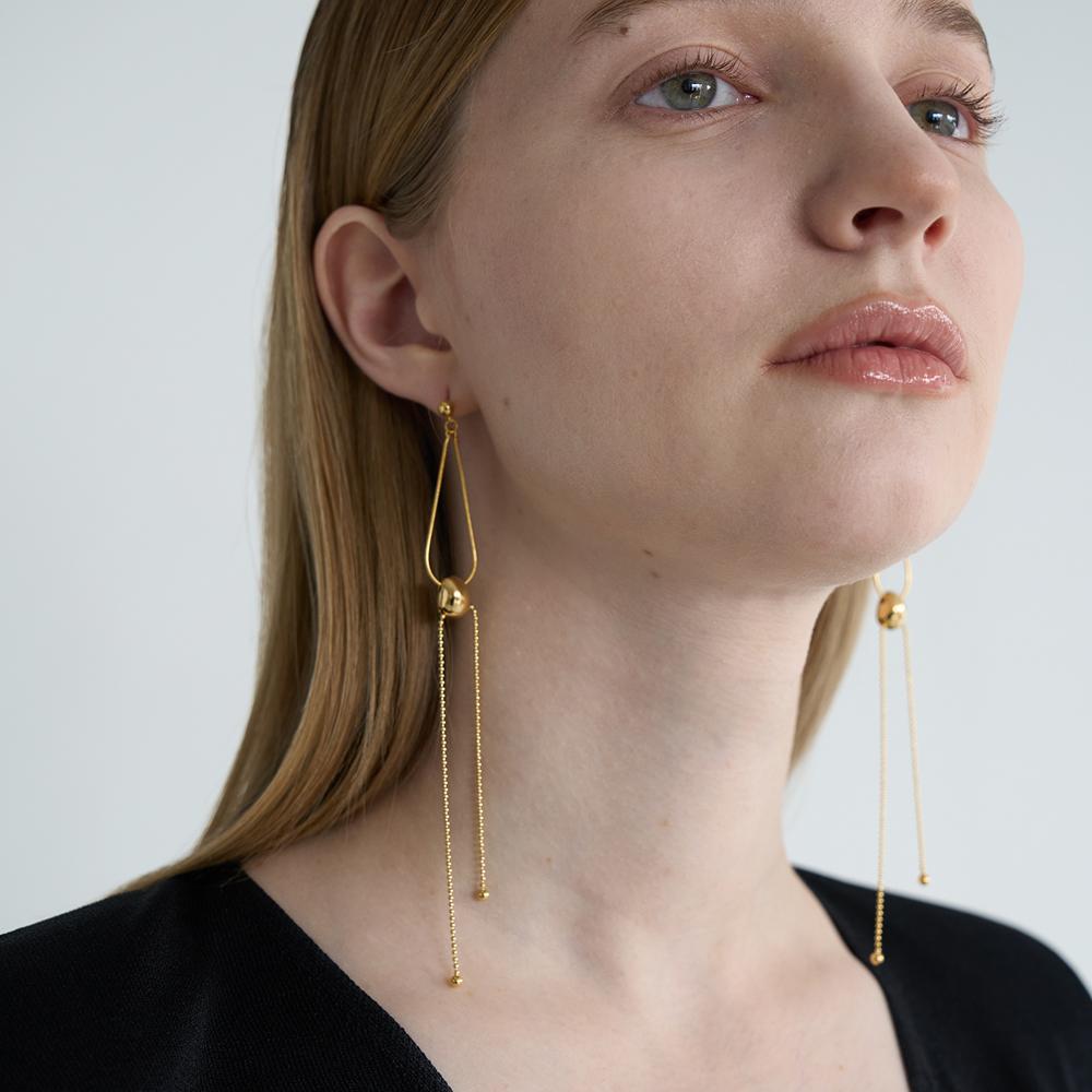 Still Instant Round Hole & Forms - Earring 04 (2Colors)