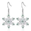 New Christmas Earrings Niche Design Versatile Snowflake Pendant Exquisite Fashionable Earrings