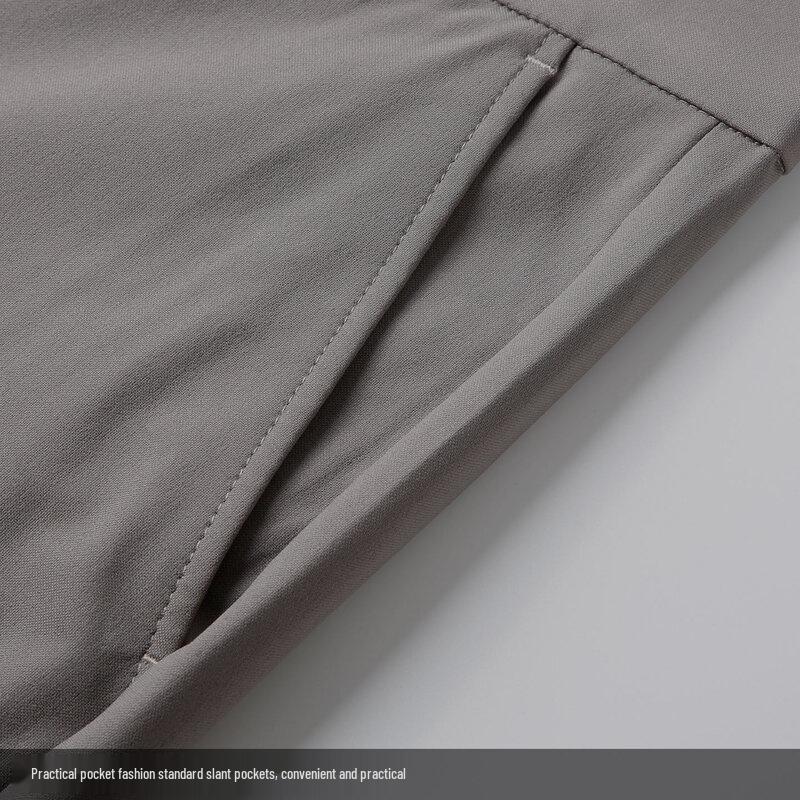 Tries Men's Grey Tencel Linen Straight-Leg Pants