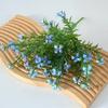 Artificial Flower 5 Stems Fake Wildflower Bouquet with Leaves for Wedding Centerpieces Floral