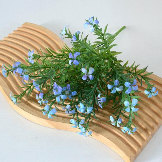 Artificial Flower 5 Stems Fake Wildflower Bouquet with Leaves for Wedding Centerpieces Floral