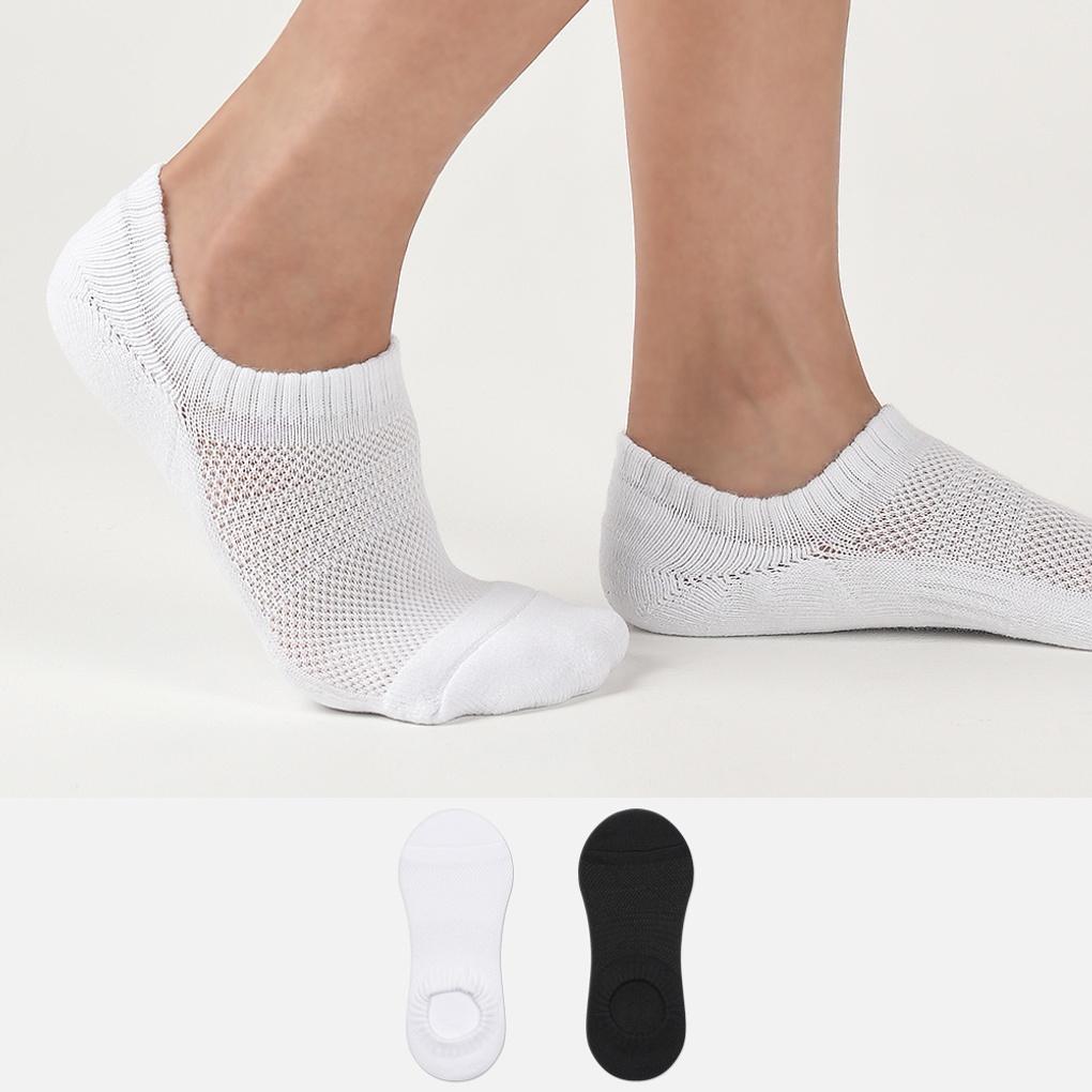 

No Design Premium Student Comfortable Cushioned Mesh Sock Set (5 Pairs) Sports Athletic Socks