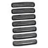 7Pcs Front Grill Mesh Grille erts Cover Trim Kit for Jeep Wrangler TJ 1997 1998 1999 2000 2001 2002 2003 2004 2005 2006
