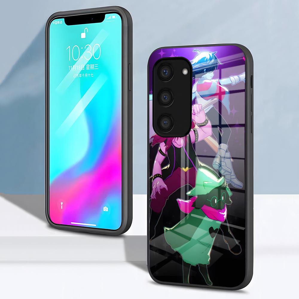 Game D-D-Deltarune Phone Case For Samsung S26 S25 S24 FE S23 S22 S21 Plus S20 Ultra Note20Ultra Black Glass Cover