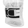 Back Brace Grey Lumbar Support Belt M Breathable Polyester Fiber with Steel Pad Back Support for Home Sport Office