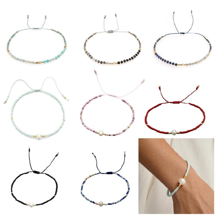 Elastic Bead Bracelet Handmade Beads Jewelry Beads Texture for Professional Occasions Social Gatherings Evening Event