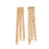 SHIXIN Luxury Metal Sequin Tassel Drop Earrings Women Exquisite Shiny Geometric Long Pendant Earrings Party Jewelry Accessories