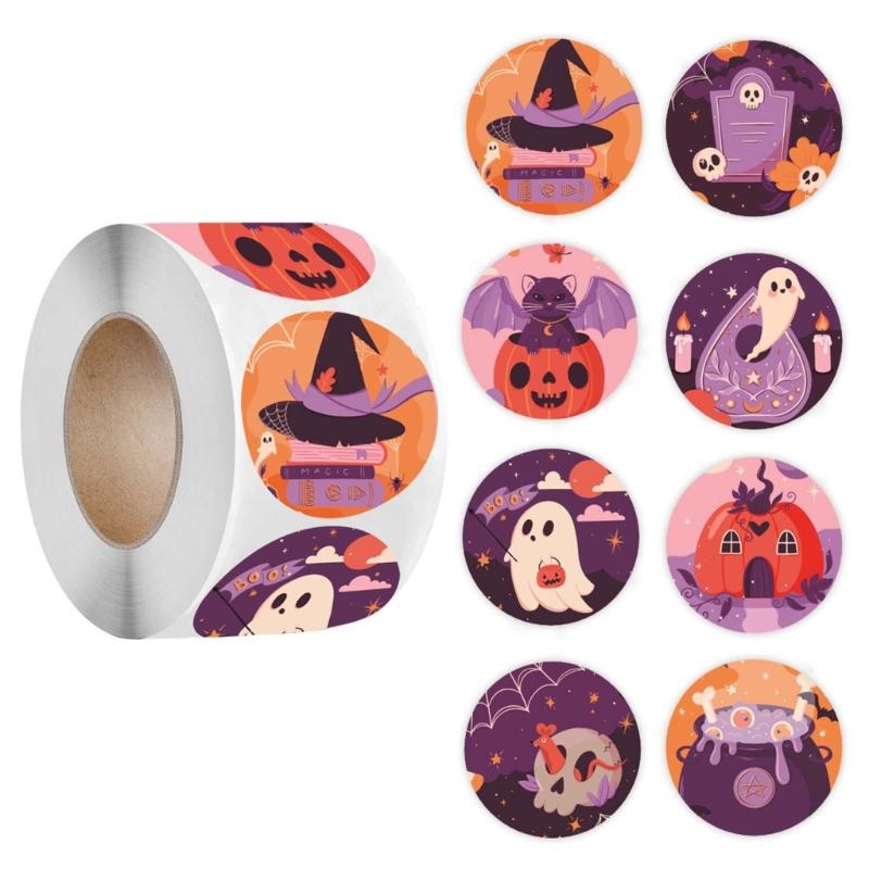

500 Pcs Pumpkins Sticker Halloween Sticker Scrapbook Sticker Reward Sticker Decorative Sticker for Crafts Projects 1