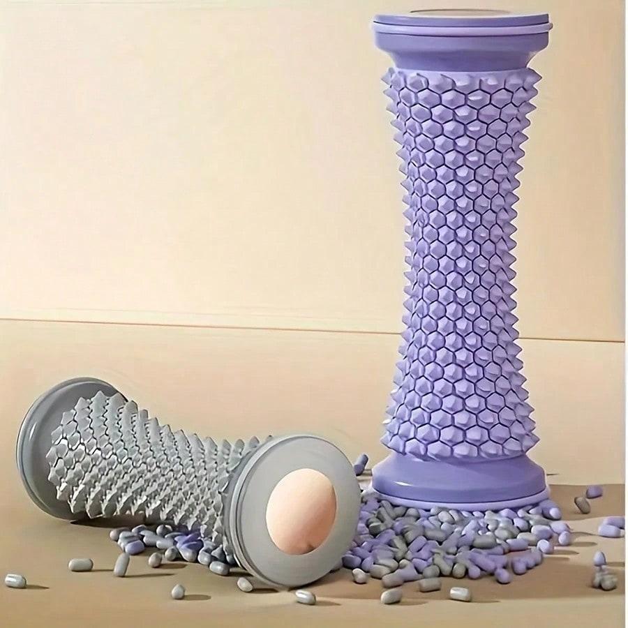 1 PVC Foot Massager, Easy Rolling Plantar Fascia Roller,Good For Yoga And Arch Support,Muscle Relaxation,Suitable For Home Exercise,Valentine's Day,