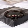 Bien Vetu 4Mm Smoky Quartz + 6Mm Cinnabar Single Bead Gf Bracelet