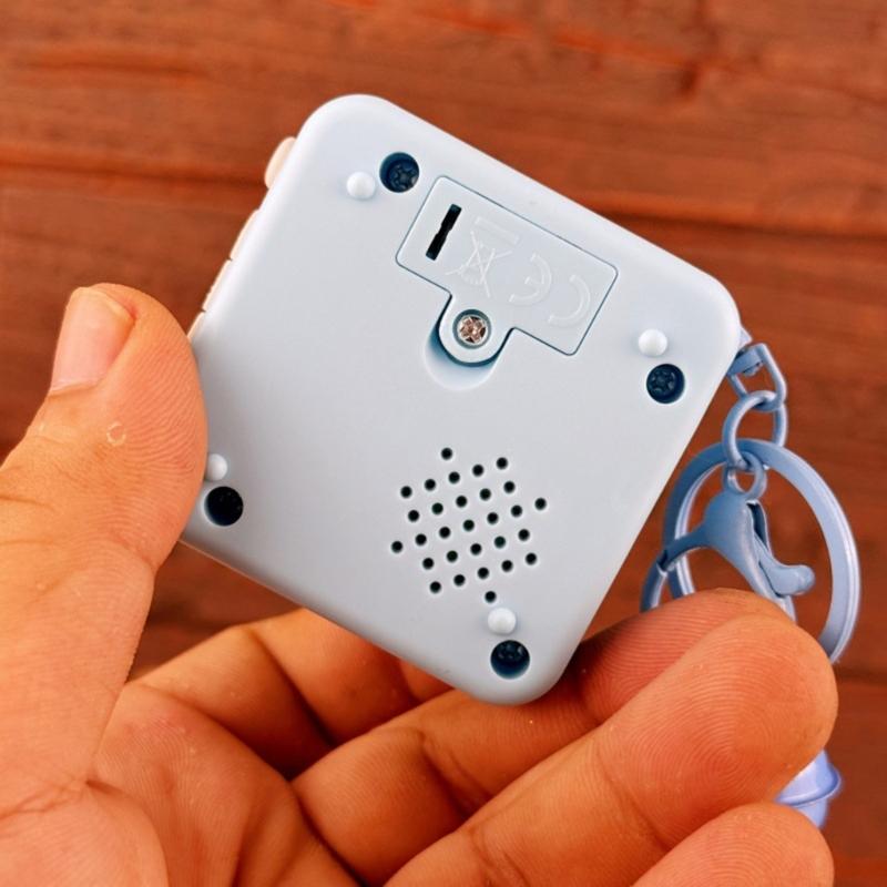 Vintage Recordable Gramophone Music Box Keychains Pendants With Recording Function Builts In Music Box For Unique Gift