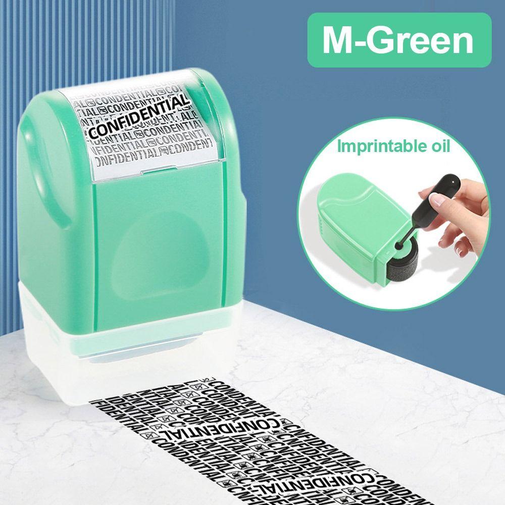 Durable Roller Identity Protection Stamps Privacy Protection Safety Confidential Stamp Portable ID Security Stamp