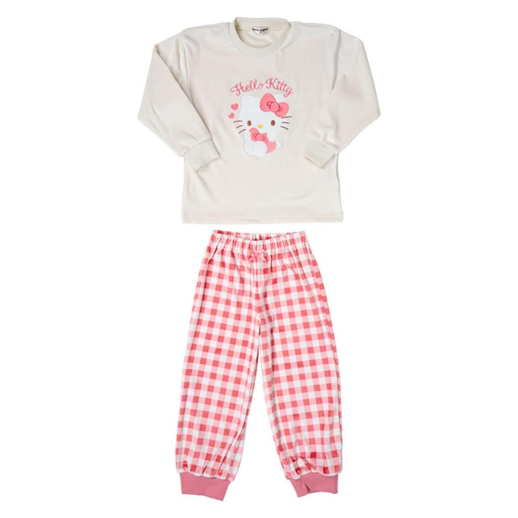 Sanrio Fleece Hello Name Space On 268674 Kids' Pajamas, Kitty, 110cm, Tag,