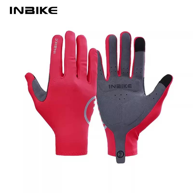 Inbike Cycling Gloves Spring and Summer Half Finger Shock Absorption Non Slip Outdoor Sports Road Bicycle Short Finger Men and Women