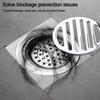 5pcs/set 4CM/5.4CM/6.5CM/7CM/7.5CM Stainless Steel Floor Drain Cover Round Anti-Clogging Shower Drain Strainer for Bathroom