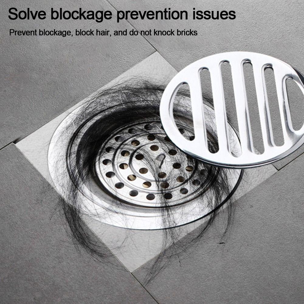 5pcs/set 4CM/5.4CM/6.5CM/7CM/7.5CM Stainless Steel Floor Drain Cover Round Anti-Clogging Shower Drain Strainer for Bathroom