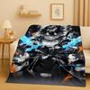 New Sword Art Online SAO Cartoon Kirito Yuuki Asuna Flannel Blanket,Ultra Soft Warm Plush Throw for Home Bedroom Bed Sofa Kids