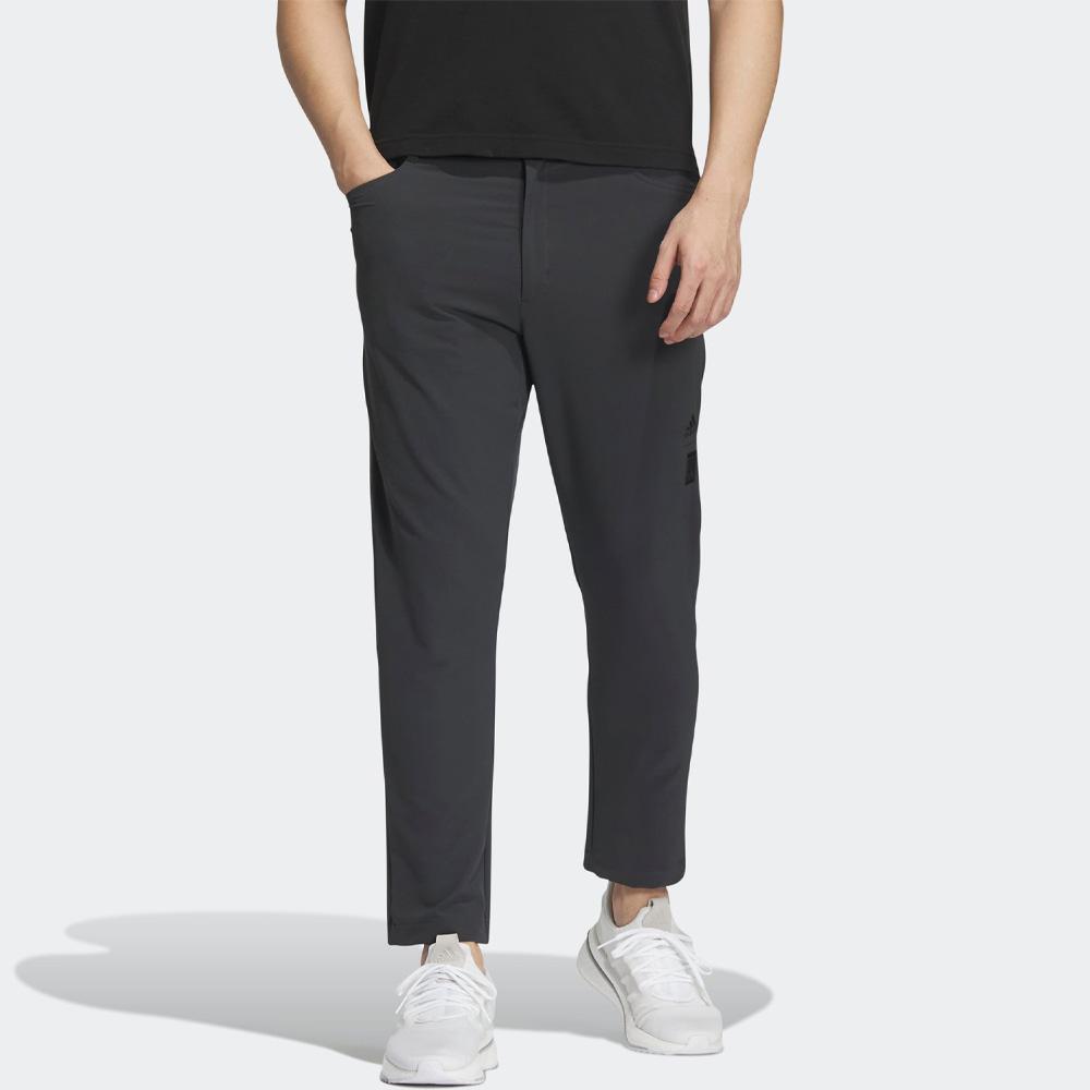 adidas Wuji Series Solid Color Elastic Waist Straight Leg Sports Pants Men Bottoms Charcoal-Gray IA8102