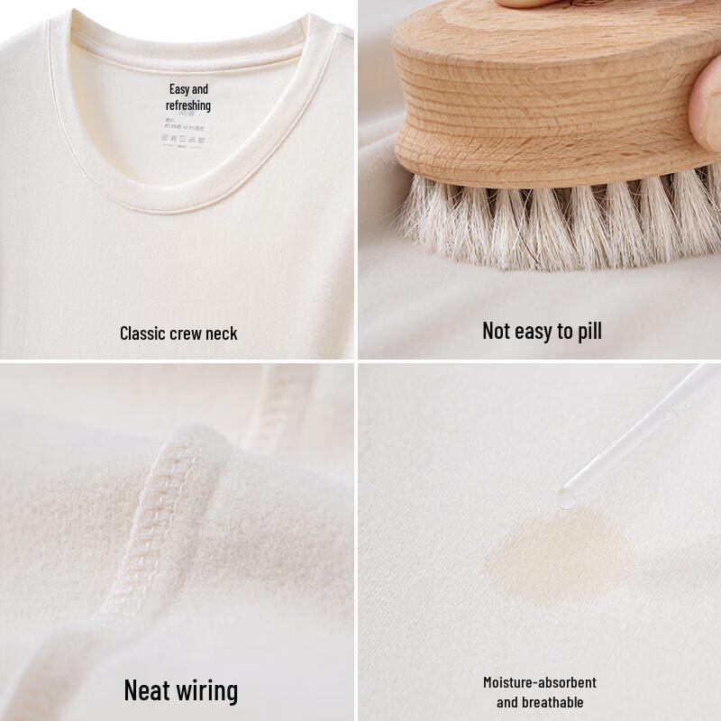 Yiershuang Women's 7A Antibacterial Double-Sided Brushed Thermal Top