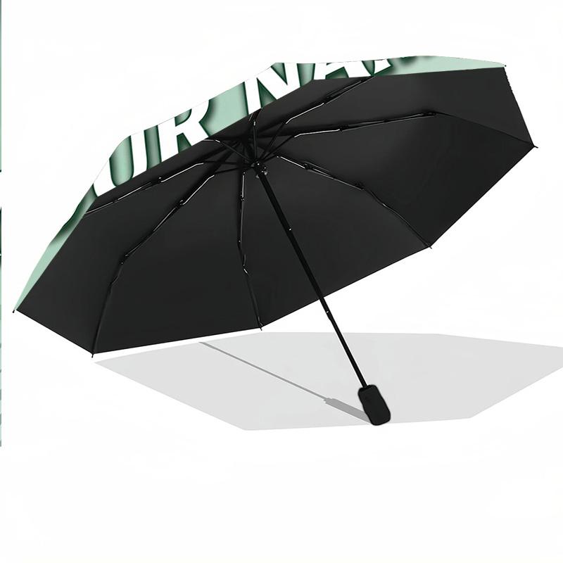 8 Rib Auto Folding Umbrella Celtic FC Print Custom Name Text Portable Rain Gear