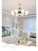 French Minimalist Chandelier: Mid-Century Sputnik Light for Living Room, Bedroom, Dining Area - Romantic Cream Style Lighting