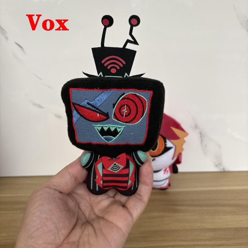 Lustiges großes einäugiges Niffty Plüschtier Cosplay Hazbin Anime Hotel 3V Vox Schlüsselanhänger Animationsbeutel Anhänger Plüschtier Puppe Dekor About 11cm