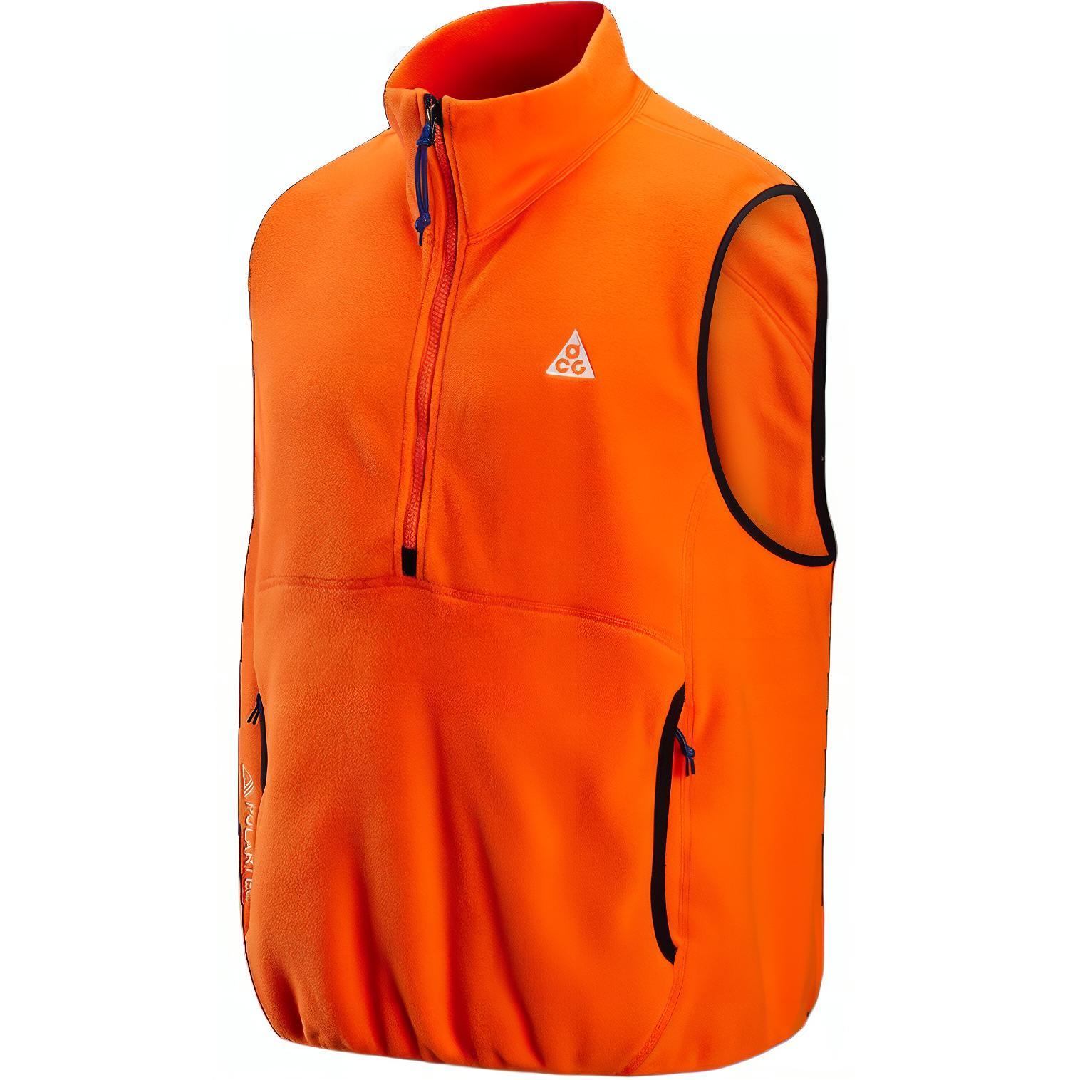 Nike ACG Wolf Tree Half-Zip Fleece Vest Safety Orange HJ2469-819 XL