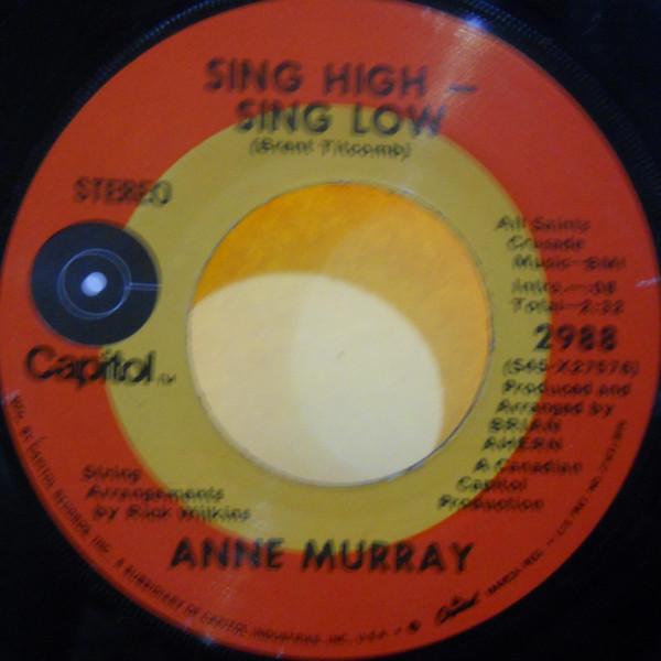 

7inch Record ANNE MURRAY - Sing High - Sing Low / Days Of The 2988 CAPITOL 1970 US Country/Folk Used