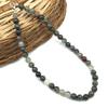 Natural Red Bloodstone Gemstone Round Beads Jewelry Handmade Pretty Adjustable Necklace 17-20" For Women 8BN-18
