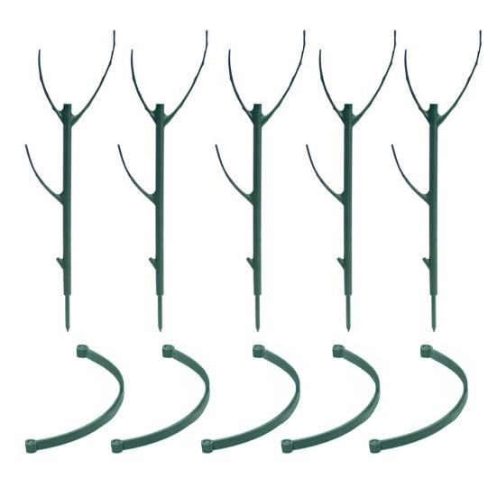 

3/5/10 шт./набор Подставка для растений Монстера, Штабелируемая садовая опора для растений, Шест для поддержки комнатных и уличных высоких горшечных вьющихся растений, Палка, Моховой столб B