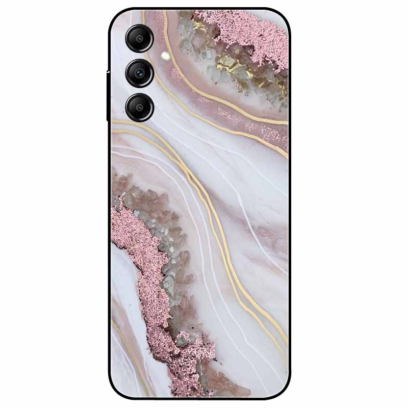 Hülle Für Samsung Galaxy A54 5G A34 A24 S23 Hülle Blume Marmor TPU Weiche Silikonhülle für GalaxyA54 A 34 Bemalte Handyhüllen