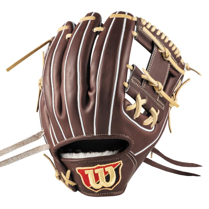 Wilson Baseball Glove TWilson Staff DUAL Staff Infield Glove 86 Model palm and back window for easy WBW102902 D Brown (Hardball) (Wilson Dual) (Narrow