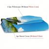 Coconut tree Pattern 3d Printed Duvet Cover Summer Ocean Blue Tropical Style Quilt cover Soft Comfortable Bedding set pillowcase