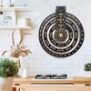 HOMSFOU Perpetual Calendar Pendant Wood Perpetual Wall Calendar Home Wall Calendar Circular Perpetual Wall Calendar Perpetual Calendar Wall Hanging